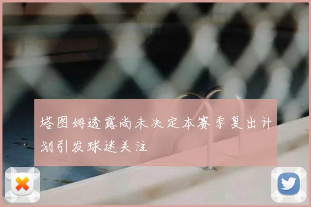 塔图姆透露尚未决定本赛季复出计划引发球迷关注