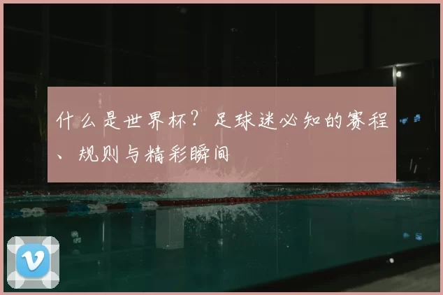 什么是世界杯？足球迷必知的赛程、规则与精彩瞬间