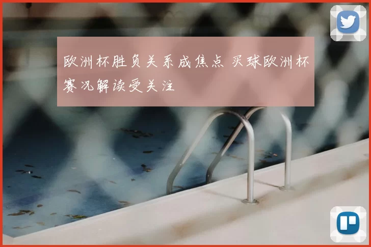 欧洲杯胜负关系成焦点 买球欧洲杯赛况解读受关注