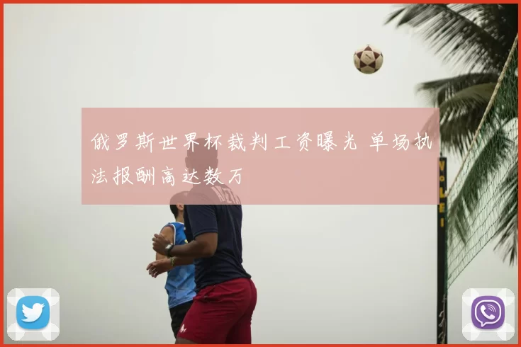 俄罗斯世界杯裁判工资曝光 单场执法报酬高达数万